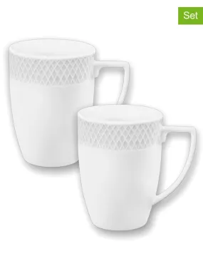 2-delige set: mokken wit - 350 ml