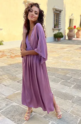 Oversized Satin Dress Mauve
